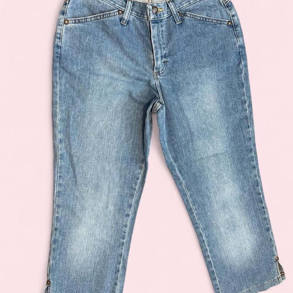 Riders by Lee Vintage Blue Denim Capri Jeans Size 8P